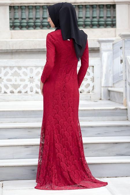 New Kenza - Claret Red Hijab Tunic 3018BR - 4
