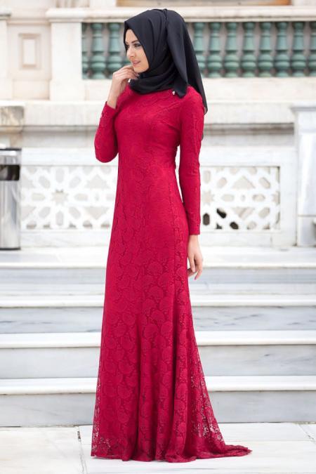 New Kenza - Claret Red Hijab Tunic 3018BR - 2