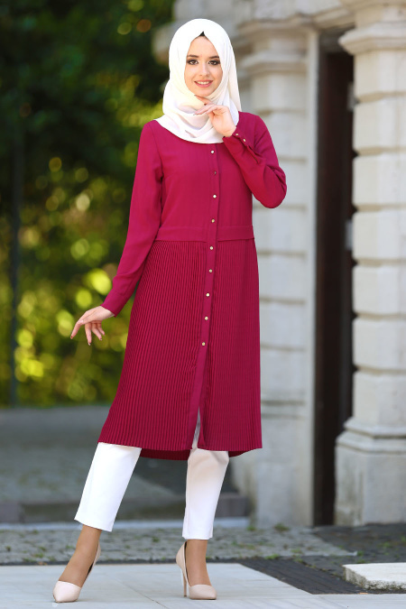 New Kenza - Claret Red Tunic - 2055BR