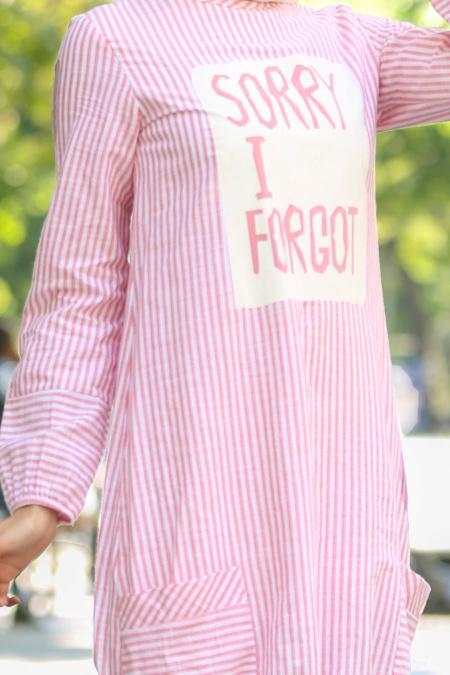 New Kenza - Coral Color Hijab Tunic 2937-01MR - 3