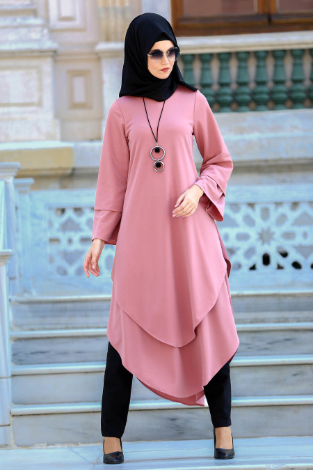 New Kenza - Dusty Rose Hijab Tunic 2121GK