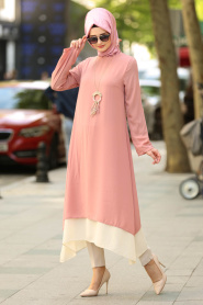New Kenza - Dusty Rose Hijab Tunic 2172GK - Thumbnail