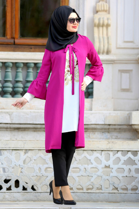 New Kenza - Fuchsia Hijab Suit 5050F