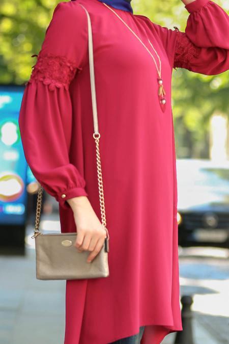 New Kenza - Fuchsia Hijab Tunic 2010F - 3