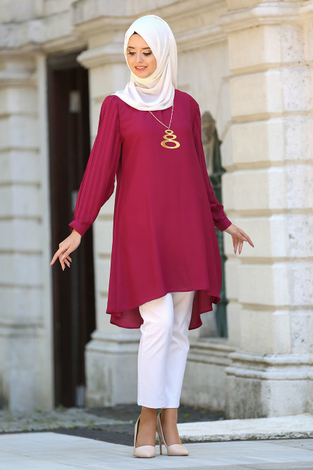 New Kenza - Fuchsia Hijab Tunic 2014F