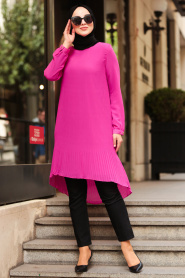 New Kenza - Fuchsia Hijab Tunic 20980F - Thumbnail