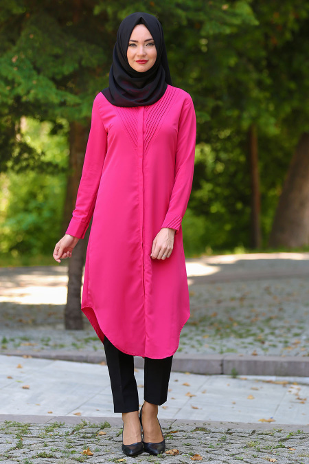 New Kenza - Fuchsia Hijab Tunic 2632F