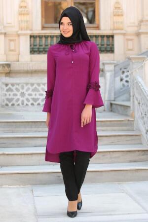 New Kenza - Fuchsia Hijab Tunic 2986F - 1