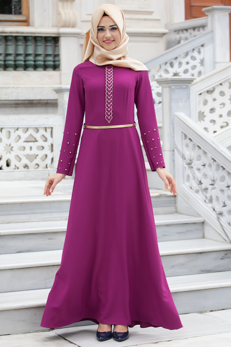 New Kenza - Fuchsia Hijab Tunic 3014F