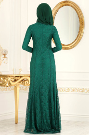 New Kenza - Green Evening Dress 3018Y - Thumbnail