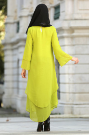 New Kenza - Green Hijab Tunic 21050FY - Thumbnail