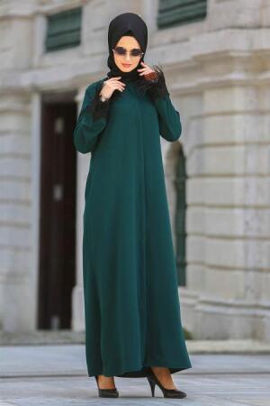New Kenza - Green Turkish Hijab 4001Y - 1