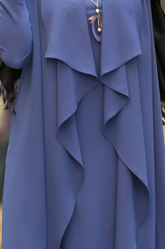 New Kenza - Indigo Blue Hijab Suit 51131IM - Thumbnail