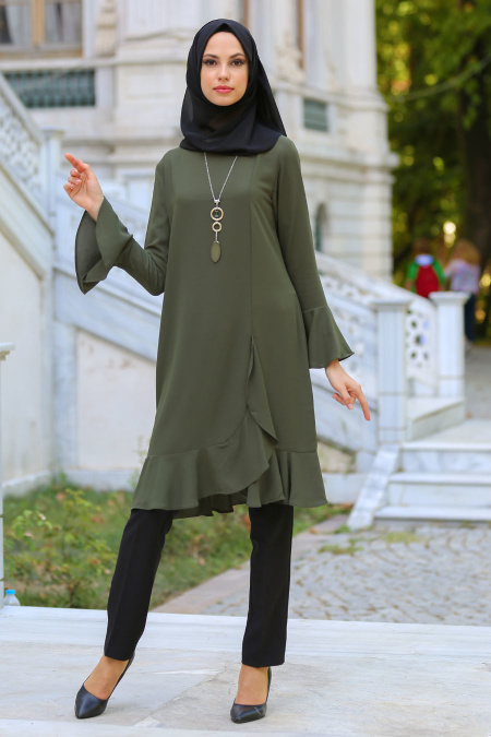 New Kenza - Khaki Hijab Tunic 2071HK