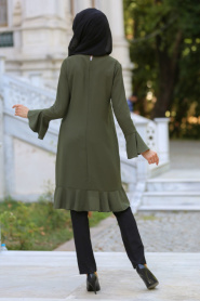 New Kenza - Khaki Hijab Tunic 2071HK - Thumbnail
