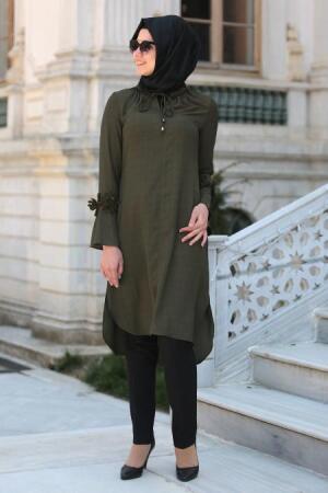 New Kenza - Khaki Hijab Tunic 2986HK - 1