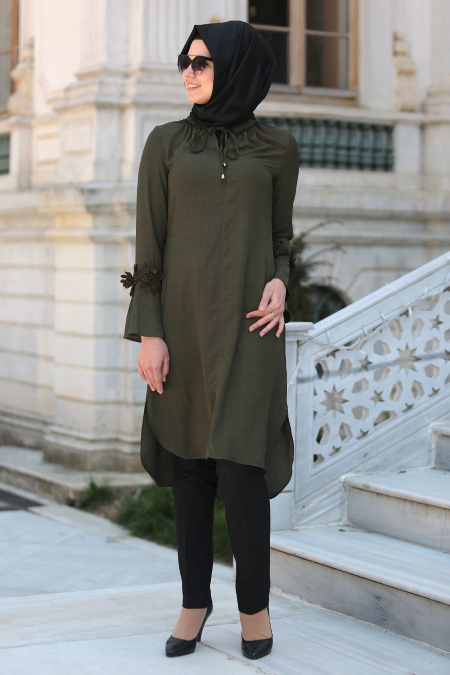 New Kenza - Khaki Hijab Tunic 2986HK