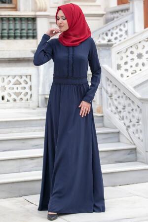 New Kenza - Lacivert Elbise - 1