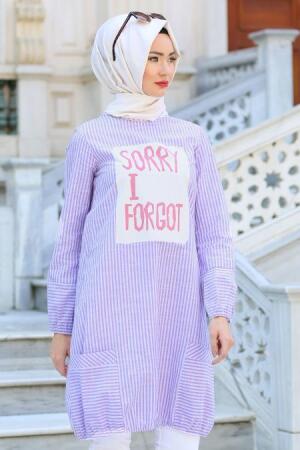 New Kenza - Lila Hijab Tunic 2937-01LILA - 1