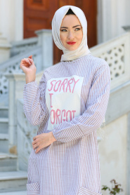 New Kenza - Mink Hijab Tunic 2937-01V - Thumbnail