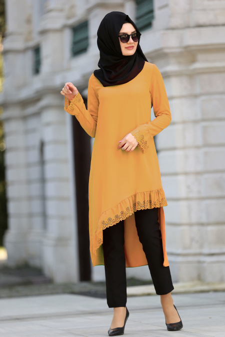 New Kenza - Mustard Hijab Tunic 2006HR