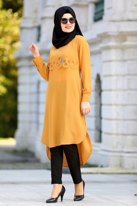 New Kenza - Mustard Hijab Tunic 20630HR