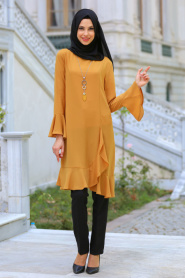New Kenza - Mustard Hijab Tunic 2071HR - Thumbnail
