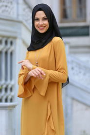New Kenza - Mustard Hijab Tunic 2071HR - Thumbnail