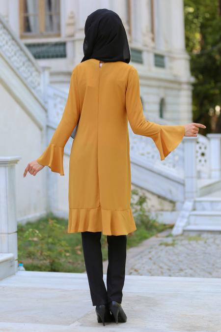 New Kenza - Mustard Hijab Tunic 2071HR - 3