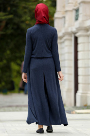 New Kenza - Navy Blue Hijab Jumpsuit 50650L - Thumbnail