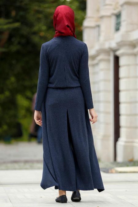 New Kenza - Navy Blue Hijab Jumpsuit 50650L - 3