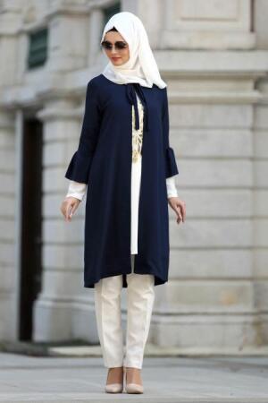 New Kenza - Navy Blue Hijab Suit 5050L - 1
