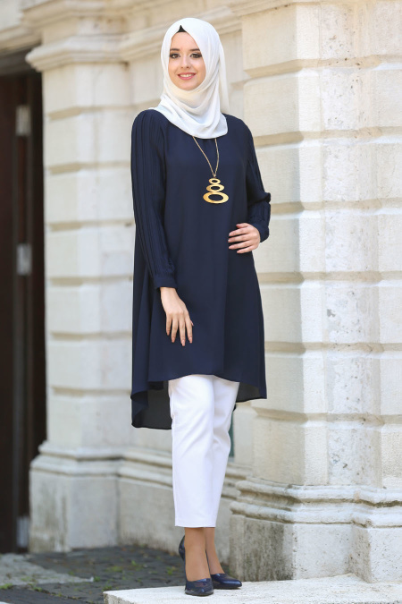 New Kenza - Navy Blue Hijab Tunic 2014L