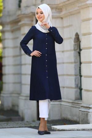New Kenza - Navy Blue Tunic- 2055L - 1