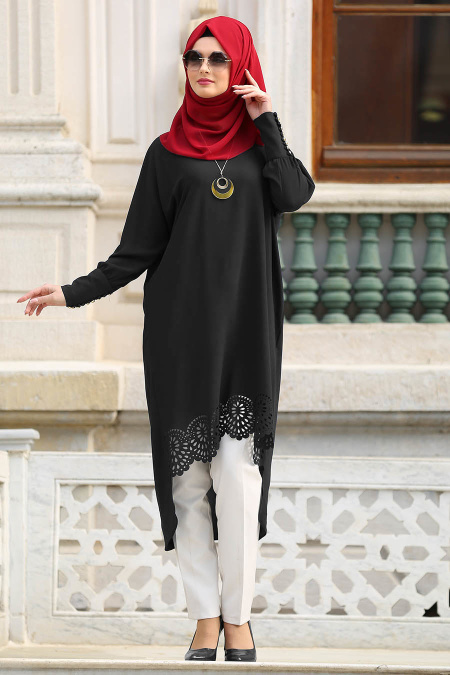 New Kenza - Noir Tunique Hijab 20330S