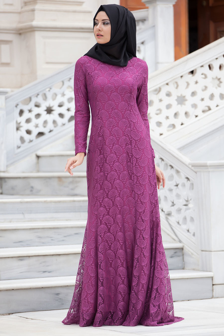 New Kenza - Plum Color Hijab Tunic 3018MU