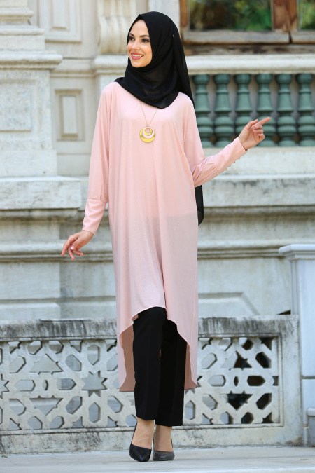 New Kenza - Powder Pink Hijab Tunic 2018PD