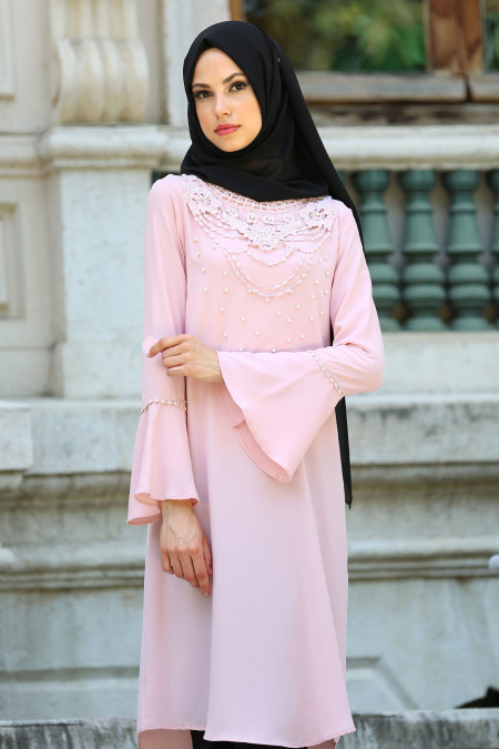 New Kenza - Powder Pink Hijab Tunic 2075PD