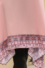 New Kenza - Powder Pink Hijab Tunic 21520PD - Thumbnail
