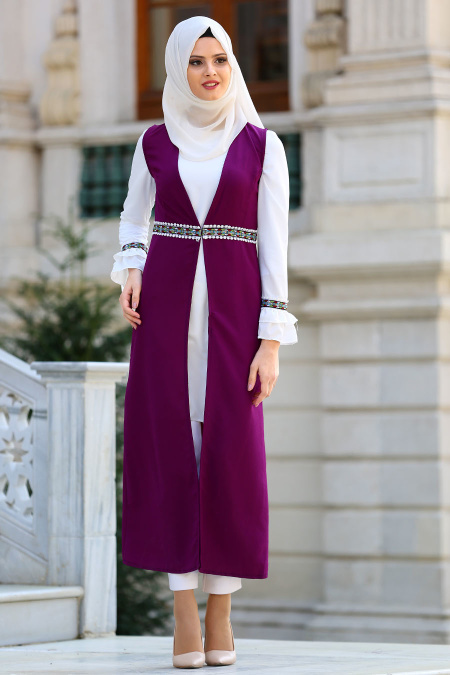 New Kenza - Purple Hijab Suit 50471MOR