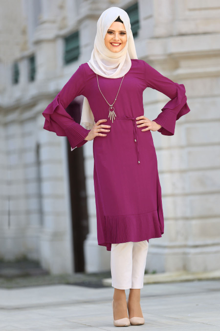 New Kenza - Purple Hijab Tunic 20500MOR
