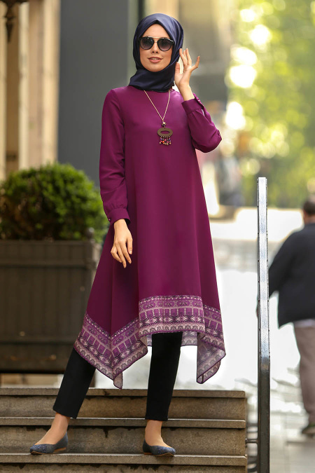 New Kenza - Purple Hijab Tunic 21520MOR