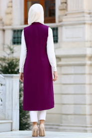 New Kenza - Purple Hijab Vest 4979MOR - Thumbnail