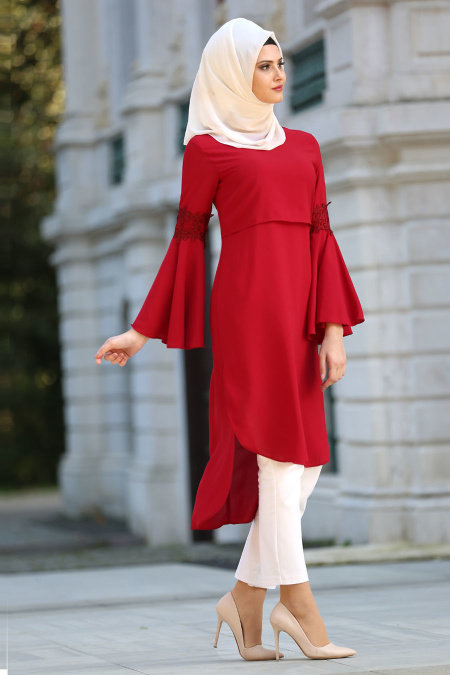 New Kenza - Red Hijab Tunic 20700K