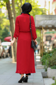New Kenza - Red Hijab Tunic 21040K - Thumbnail