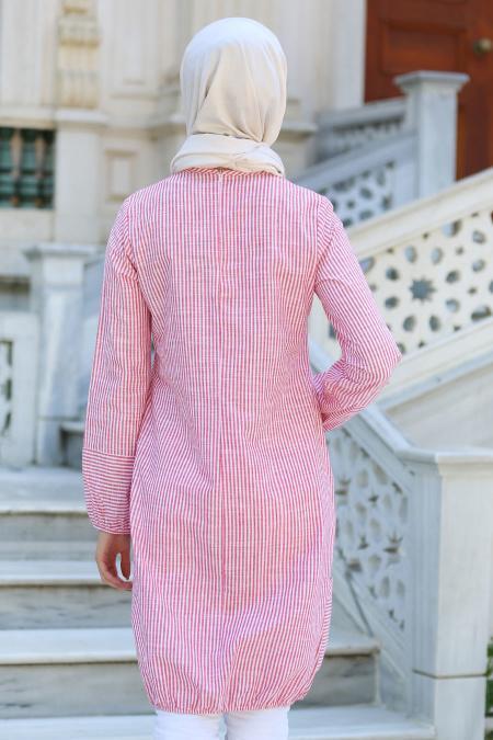 New Kenza - Red Hijab Tunic 2937-01K - 3