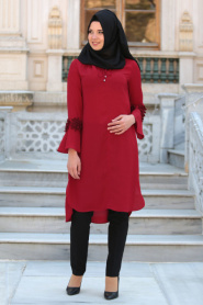 New Kenza - Red Hijab Tunic 2986K - Thumbnail