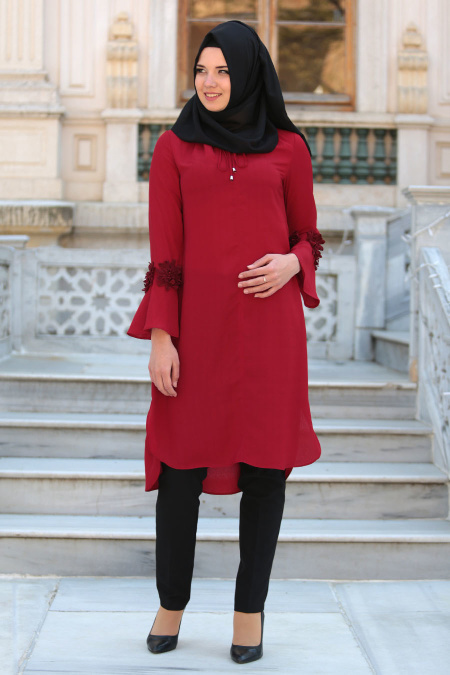 New Kenza - Red Hijab Tunic 2986K