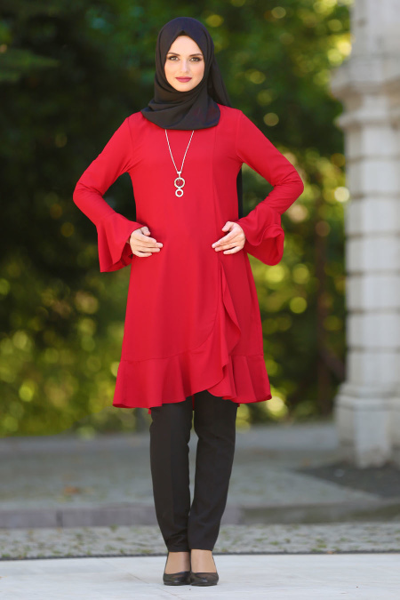 New Kenza - Red Tunic - 2071K