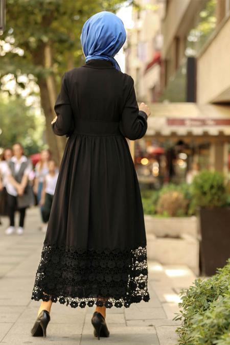 New Kenza - Robe Hijab Noire 3174S - 2